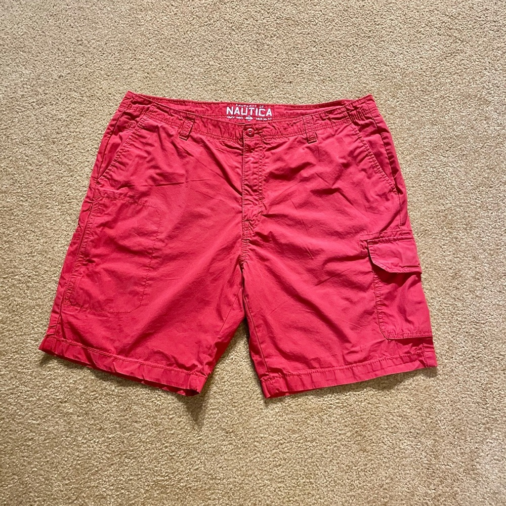 Nautica Cargo Shorts in red